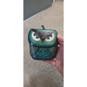 Leather owl coin purse